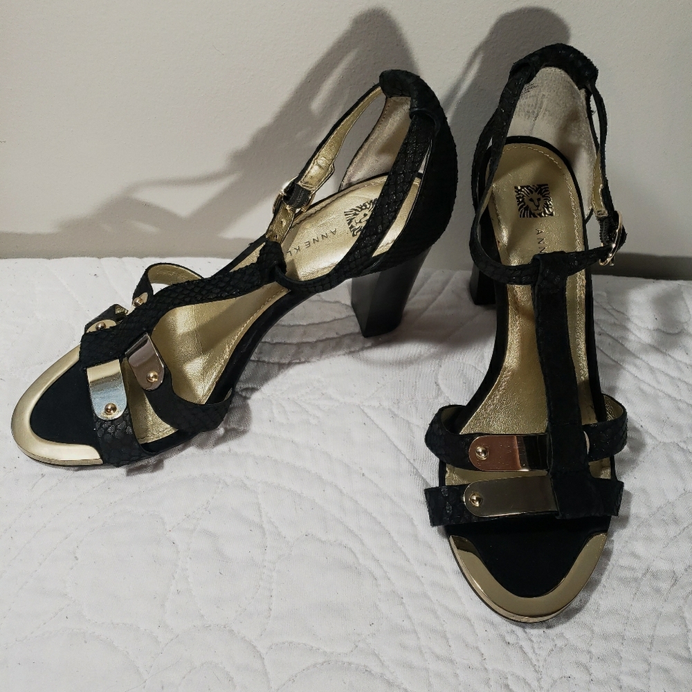 Anne Klein Akgiuletta Women's Strappy Black Heels